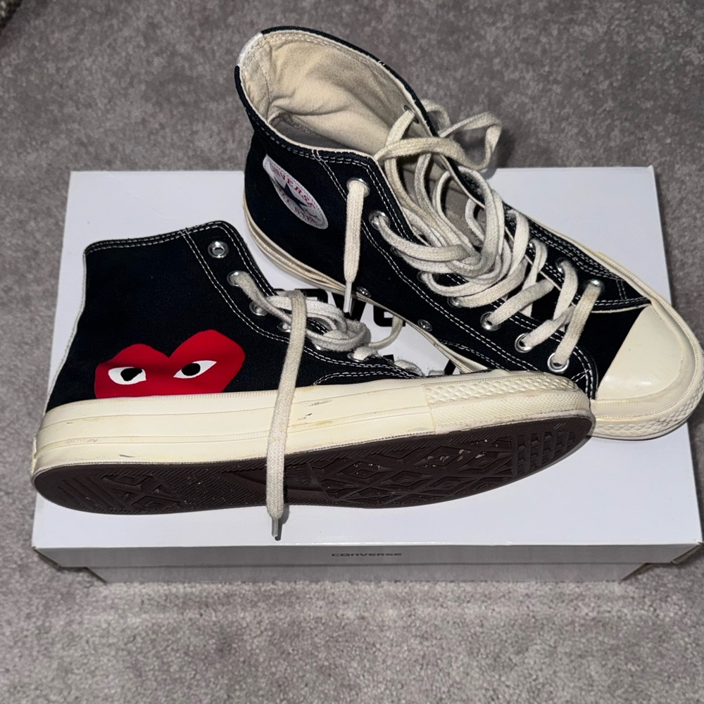 Converse Comme des Garcons Black and White High-Tops
